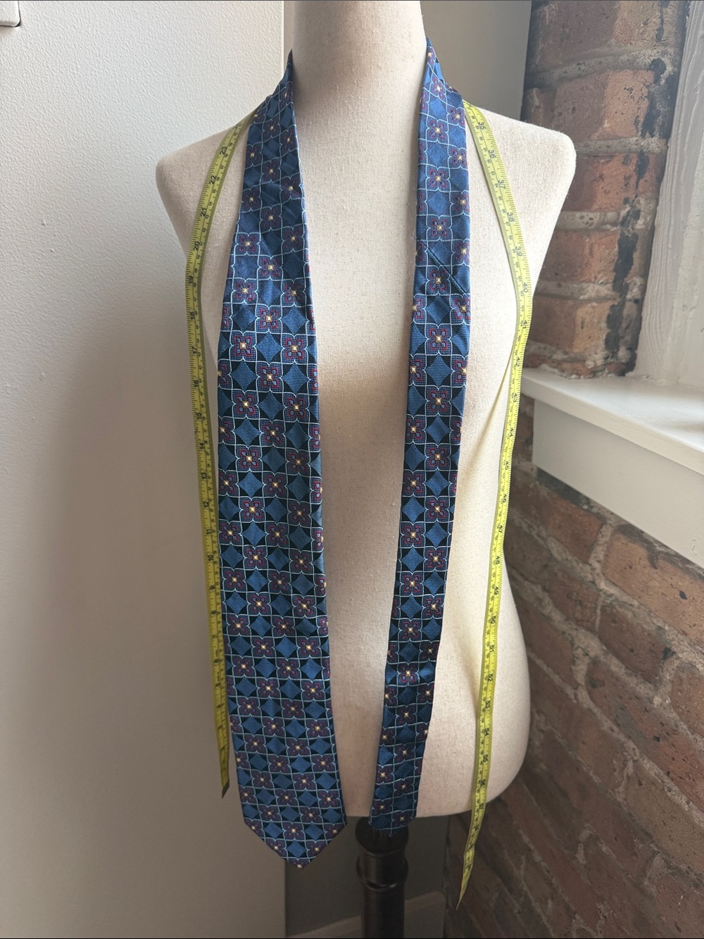 Jos. A. Bank Blue Geometric Men's Tie